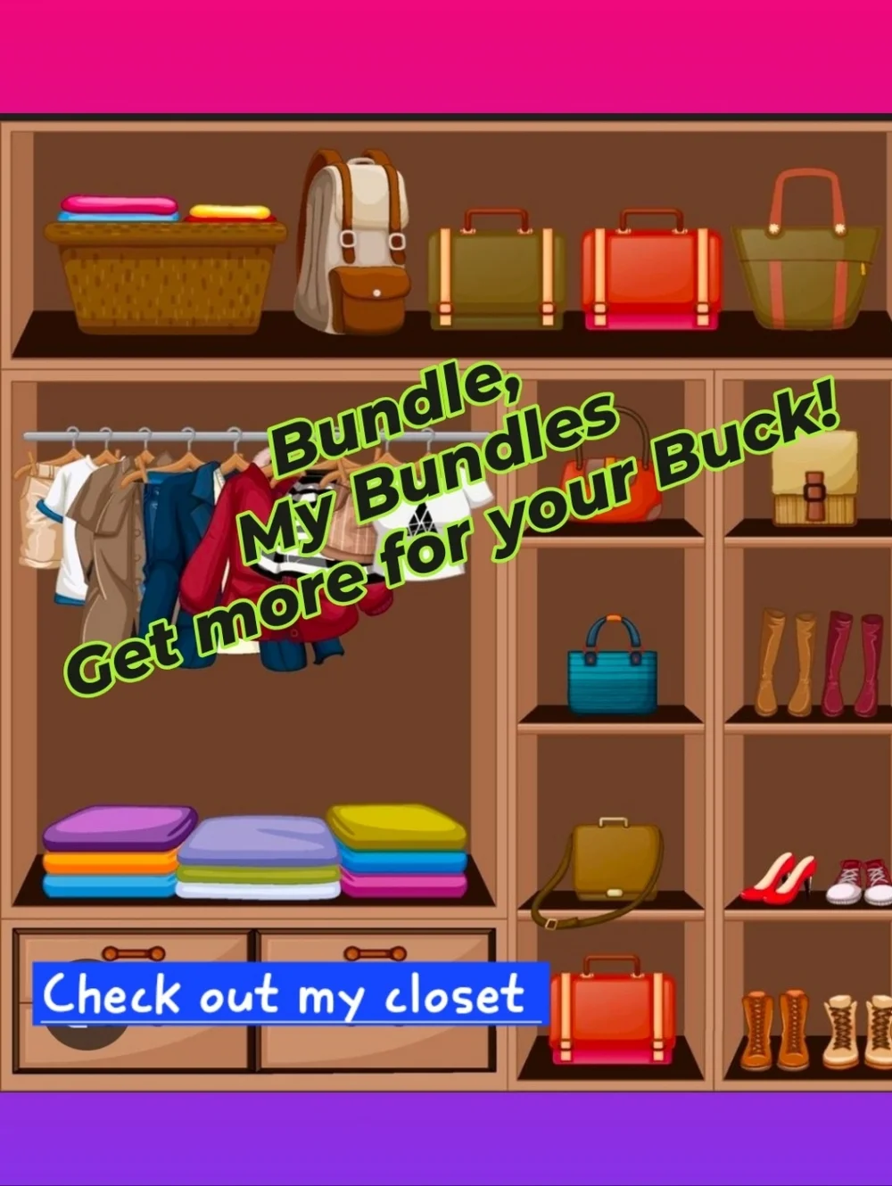 Not For Sale - Closet Storage Organizer Set in Brown - Unbranded